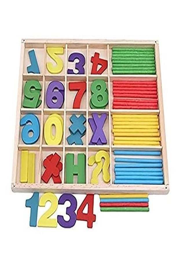 Smoneo Kid Wooden Computation Study Box For Calculation Training With Color Full Sticks Educational Puzzle Toys Home Learning Kit Number Blocks Random Color - Image 4